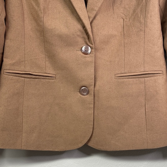 NWOT Chadwicks Essential Wool Blend Blazer Single Breasted Fully Lined 6 Petite - Picture 4 of 9